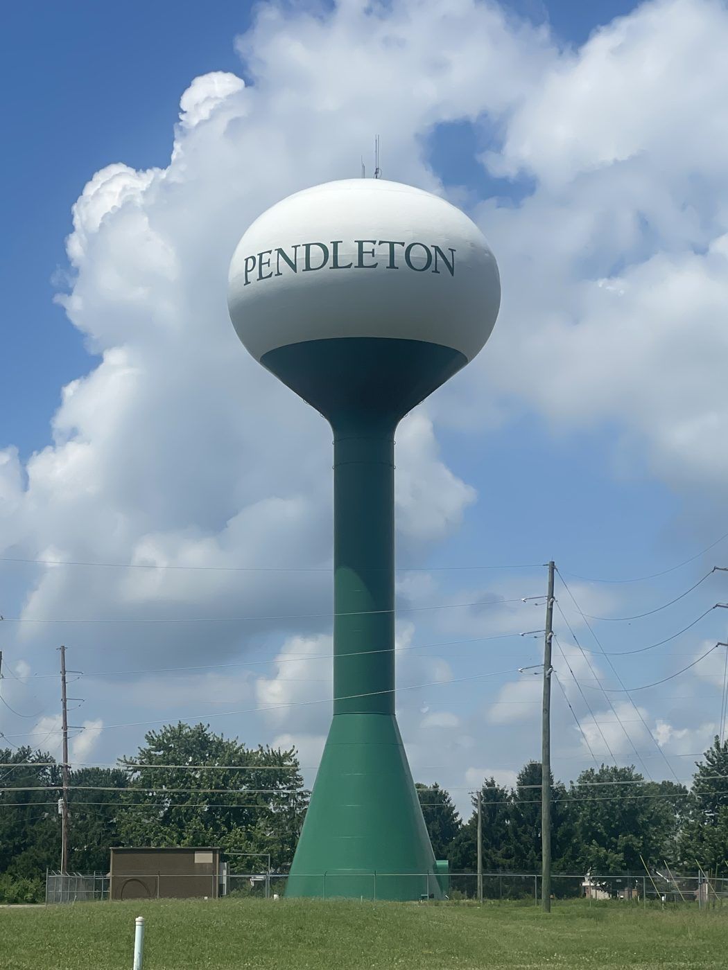 The Pendleton water tower